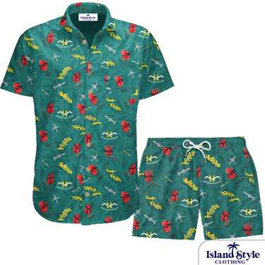 11 SQN RAAF, ADF ordered new Custom Military Hawaiian Shirts. We added Australian flowers and leaves so they look more like Aussie Shirts not Hawaiian Shirts. These are off-duty essentials.