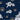 Navy blue fabric with white floral and bird patterns, featuring '75 Sqn' logos.
