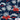 Tropical pattern with red and white palm trees and flowers on a navy background, featuring 'Island Style Clothing' logo.