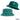 Two green bucket hats with different patterns on a white background, featuring the Island Style Clothing brand.
