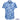 Blue leaf patterned shirt with 'Island Style Clothing' branding on a white background
