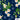 Floral pattern with white flowers and green leaves on a dark blue background, featuring 'Emu Park' and 'Island Style Clothing' logos.