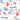 Nautical-themed pattern with surfboards, waves, and paddles on a white background.