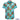 Colorful tropical shirt with floral and animal patterns on a white background