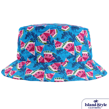 Red Hill Creative custom bucket hats - watermelon print
