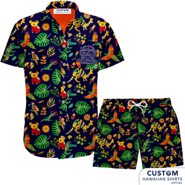 Our friends at the USA Embassy in Canberra wanted some fun new custom hospitality uniforms in a modern Aussie design. </span></strong><strong data-mce-fragment="1"><span data-mce-fragment="1"></span></strong></div> <div data-mce-fragment="1"> <ul data-mce-fragment="1"> <li data-mce-fragment="1">Mens & Womens Hawaiian Shirts and Shorts