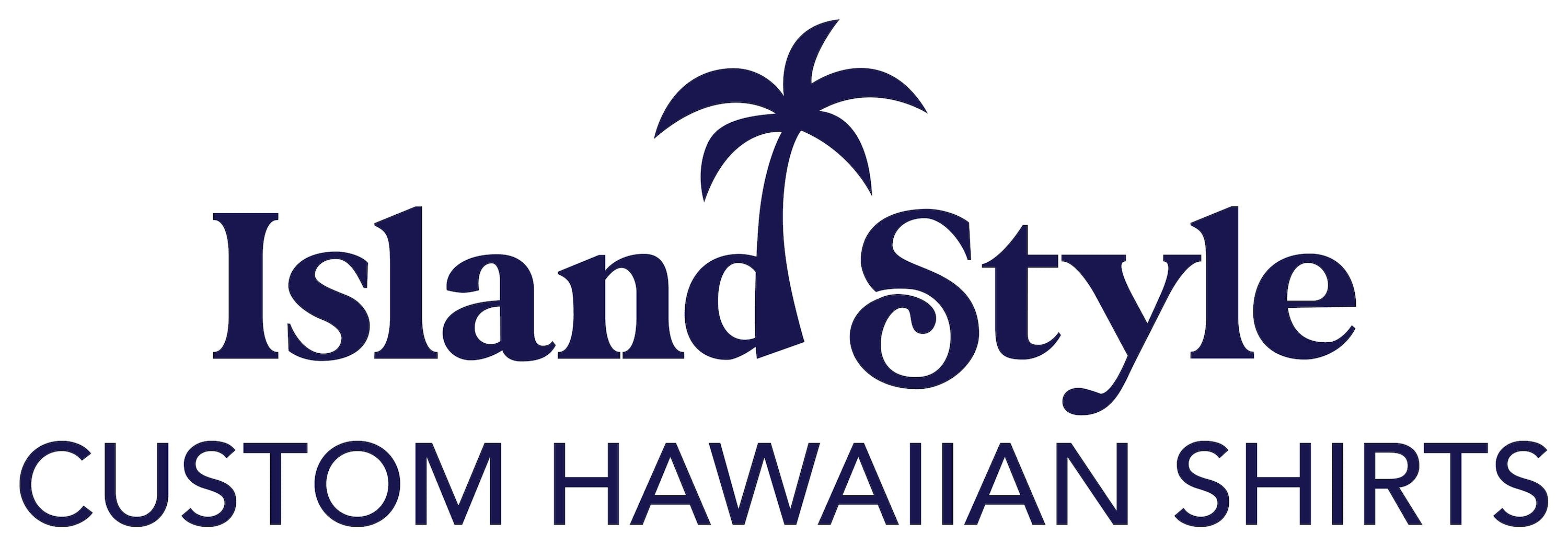 Custom Hawaiian Shirts Logo With Writing and Palm Tree