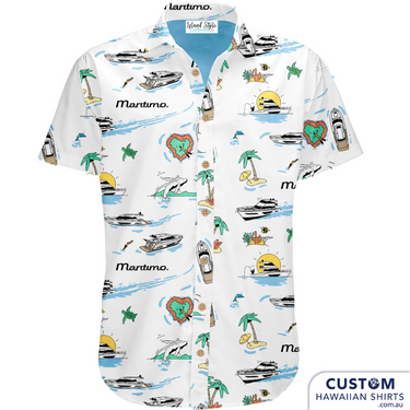 Maritimo Luxury Yachts, GC - Customised Uniforms & Merch designed exclusively for an owners event on Hamilton Island, QLD.