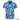 Blue floral patterned shirt on a white background with 'Island Style Clothing' branding.