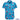 Blue floral patterned shirt with brand logo on a white background