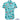 Hawaiian shirt with tropical pattern on a white background