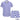 Shirt and shorts set with blue and white circular pattern on a white background, featuring 'Island Style Clothing' branding.