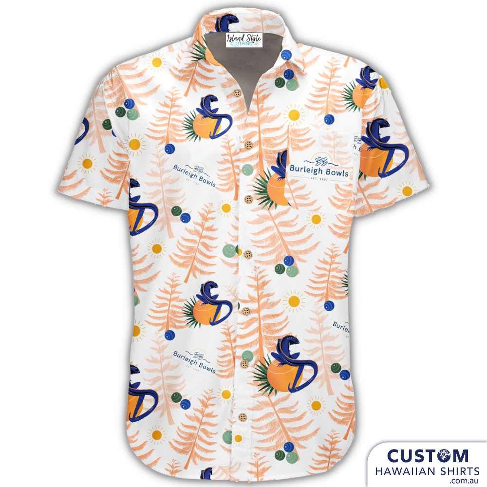 Burleigh Heads Bowls Club, GC Custom Uniforms Custom Hawaiian Shirts