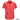 Red shirt with tropical pattern on a white background