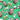 Pattern with a man's face, bottles, glasses, and '30' on a green background
