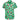 Green shirt with printed design of a man's face, number 30, and beer bottles on a white background