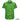 Green holiday-themed shirt with festive patterns on a white background