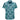 Tropical patterned shirt with green leaves and white flowers on a white background