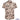 Beige Hawaiian shirt with black palm tree and boat pattern on a white background