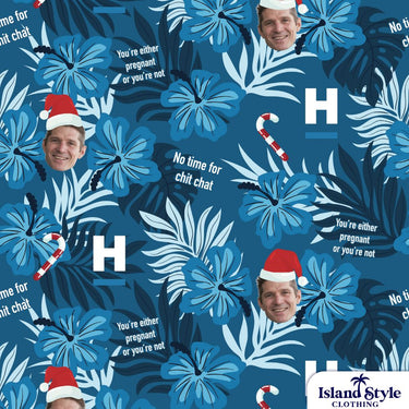 Hutchinson Builders Blue Christmas Staff Party Custom Shirts
