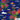 Pattern with Australian flora and fauna on a blue background, featuring logos of various brands.