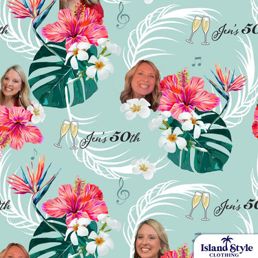 Jen's 50th Birthday Face Custom Shirts