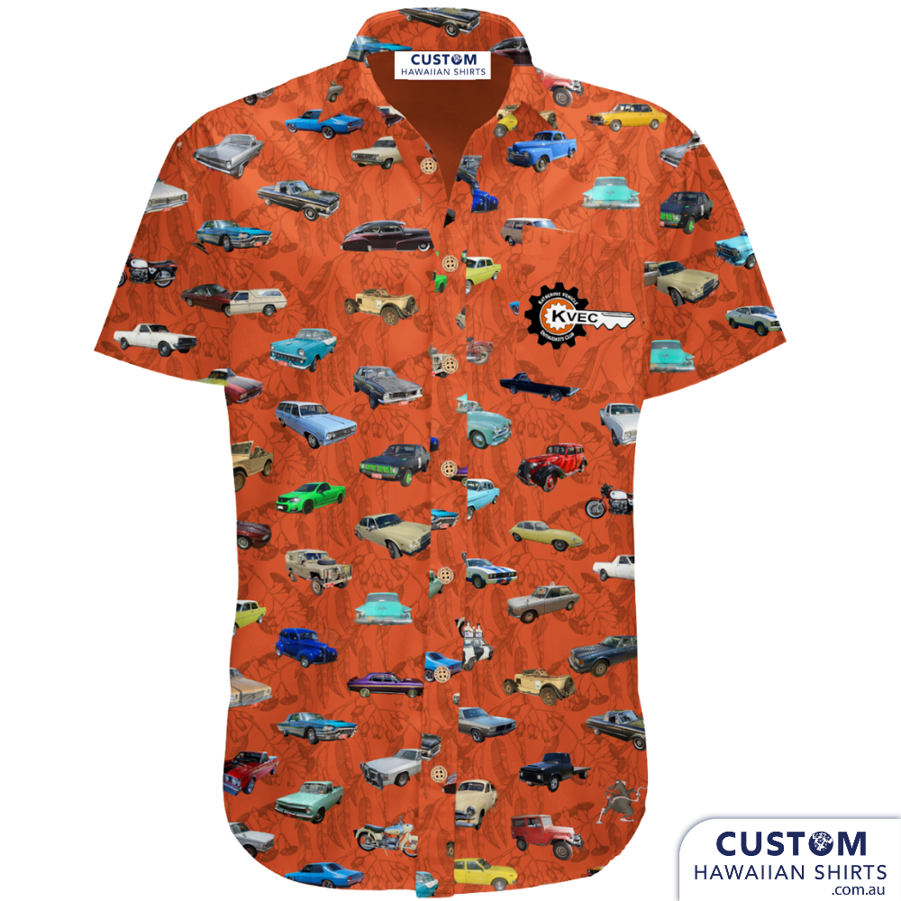 KVEC - Katherine Vehicle Enthusiasts Club liked their custom shirts we made for them in 2022 so much they ordered again. Changed colours this time.  100% rayon Open classic collar 1 x chest pocket Coconut shell buttons
