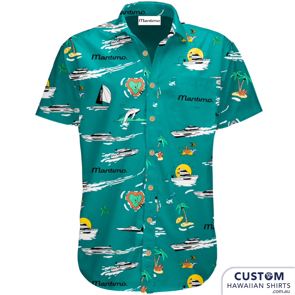 Maritimo Luxury Yachts, GC - Custom Hawaiian Shirts