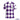 Purple and white checkered polo shirt with a logo on a white background