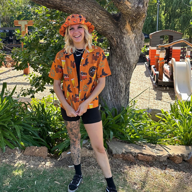 Mount Helena Tavern wanted some funky new custom hospitality uniforms in a modern Aussie look with Bush Chook beer cans, a dog, burgers and gum leaves.&nbsp;