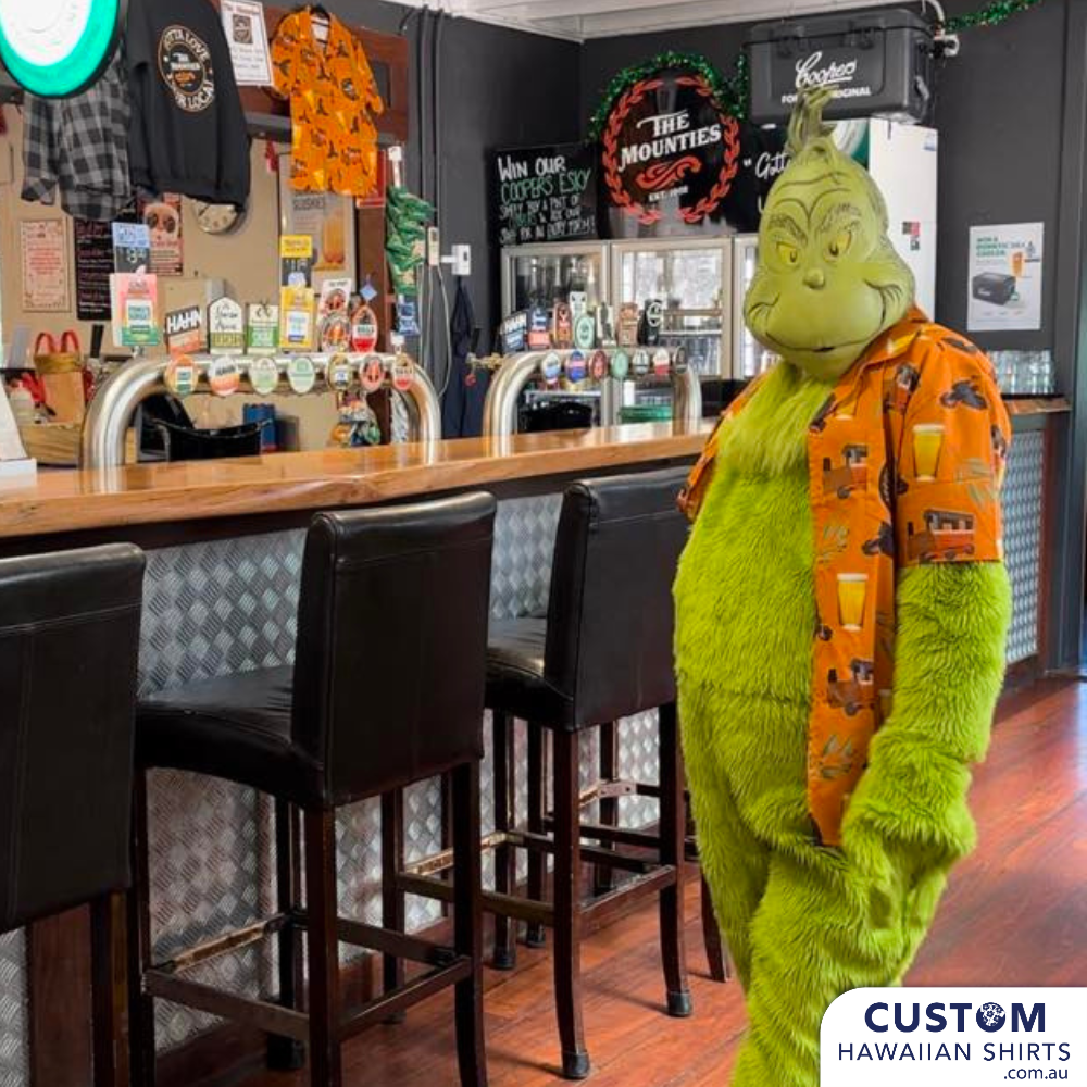 Mount Helena Tavern wanted some funky new custom hospitality uniforms in a modern Aussie look with Bush Chook beer cans, a dog, burgers and gum leaves.&nbsp;