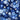 Pattern of blue and white flowers on a dark blue background