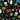 Pattern with Spillman's 30th beer cans, bottles, cooler, and tropical graphics on a black background.