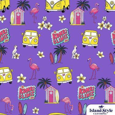 Kombi Clinic Purple Custom Shirts for Community Health Initiative