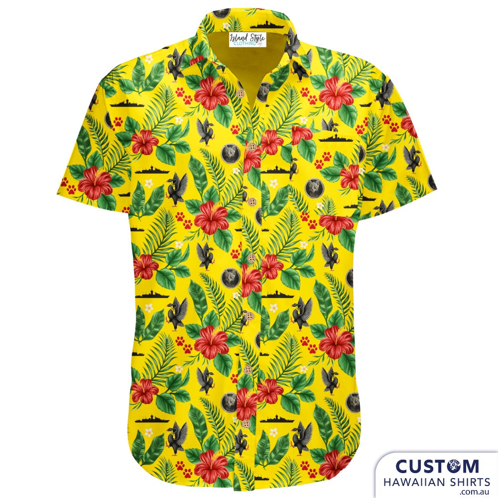 HMAS Perth Royal Australian Navy Custom Shirts Custom Hawaiian Shirts
