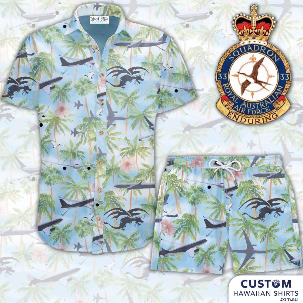 33 SQD, RAAF Base Amberley, QLD - Custom Shirts & Shorts