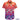 Colorful shirt with tropical patterns on a white background