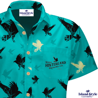 We love the simplicity of these personalised Hawaiian shirts for Noosa Hinterland Brewing Co. Noosa, QLD. Perfect for their staff uniforms or merch for loyal fans!