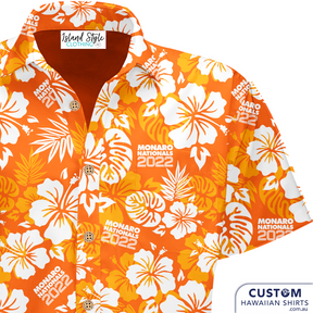 Monaro Car Club custom shirts for the Monaro National's 2022   100% Soft Rayon Coconut Buttons