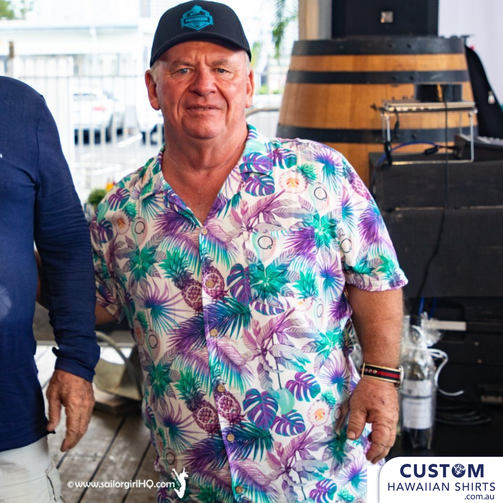 Southport Yacht Club on the Gold Coast had new personalized Hawaiian shirts for staff uniforms and merch.   100% Cotton 1 x chest pocket Coconut shell buttons