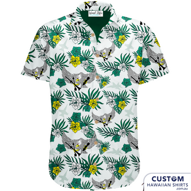 Strike SQD VFA195, USA Navy - Custom Hawaiian Military Shirts. We also supplied a green version.